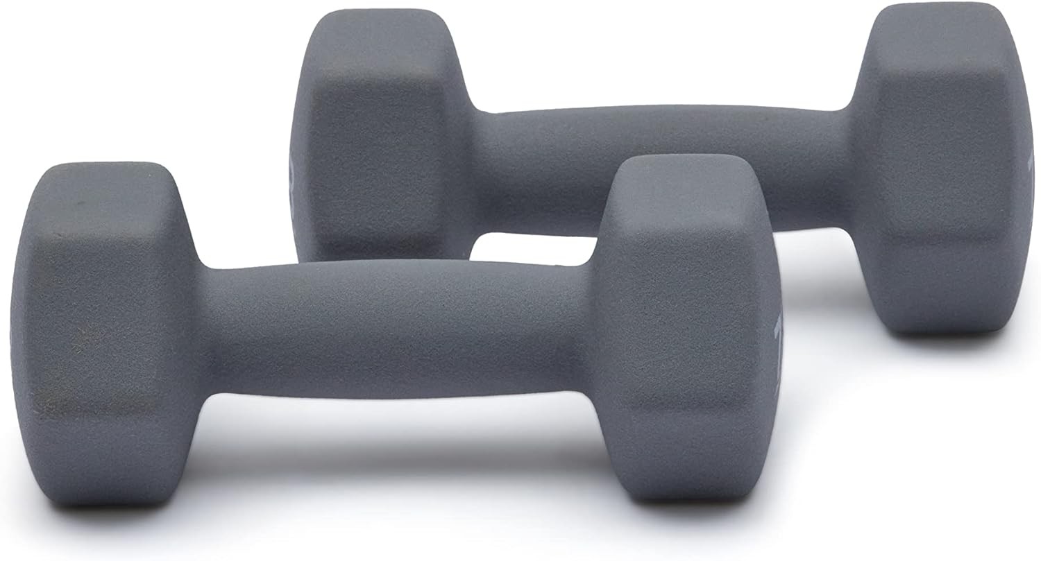 Amazon Basics Easy Grip Workout Dumbbell, Neoprene Coated, Various Sets and Weights available